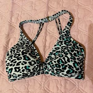 Venus leopard print bikini top